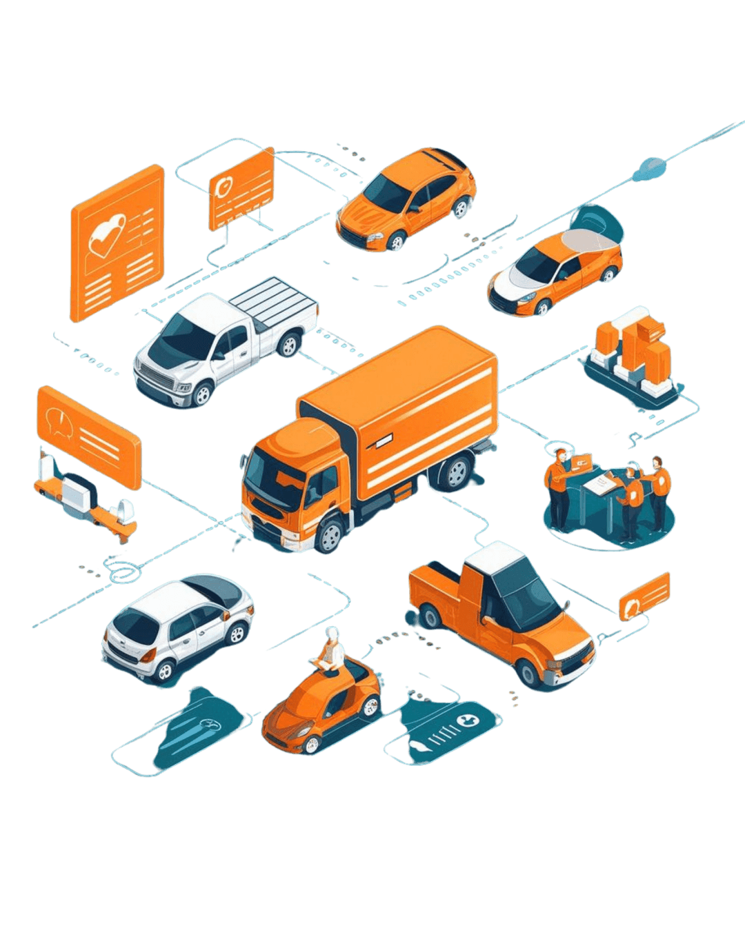 Fleet management illustration